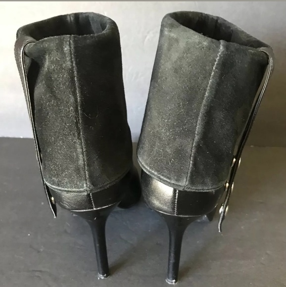 Guess Black Fold Over Cuff Boots Size 6.5 - Picture 5 of 8